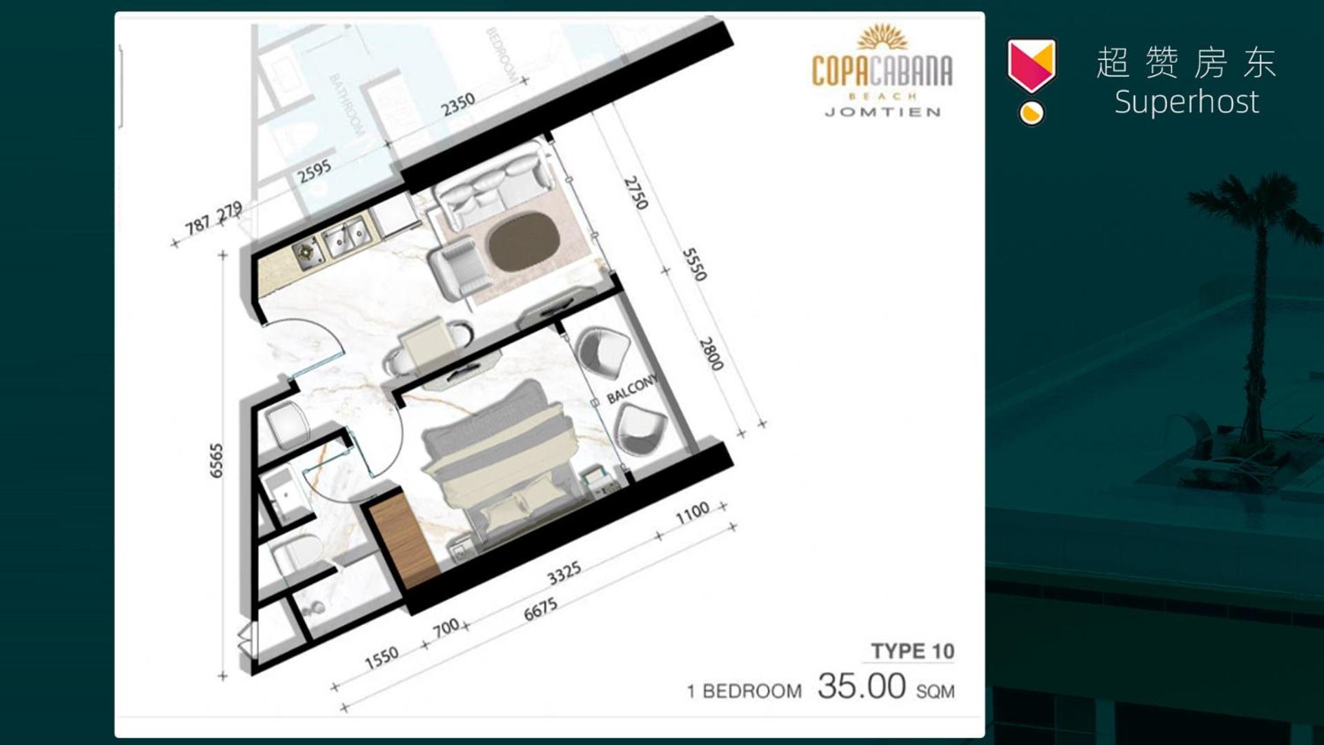 The Astra Sky River Apartment หาดจอมเทียน ห้อง รูปภาพ